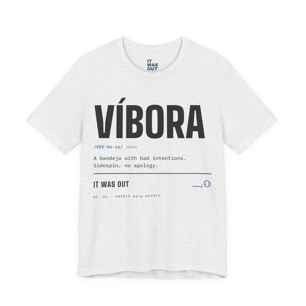 Víbora — Padel Dictionary T-Shirt | Funny Gift for Padel Players