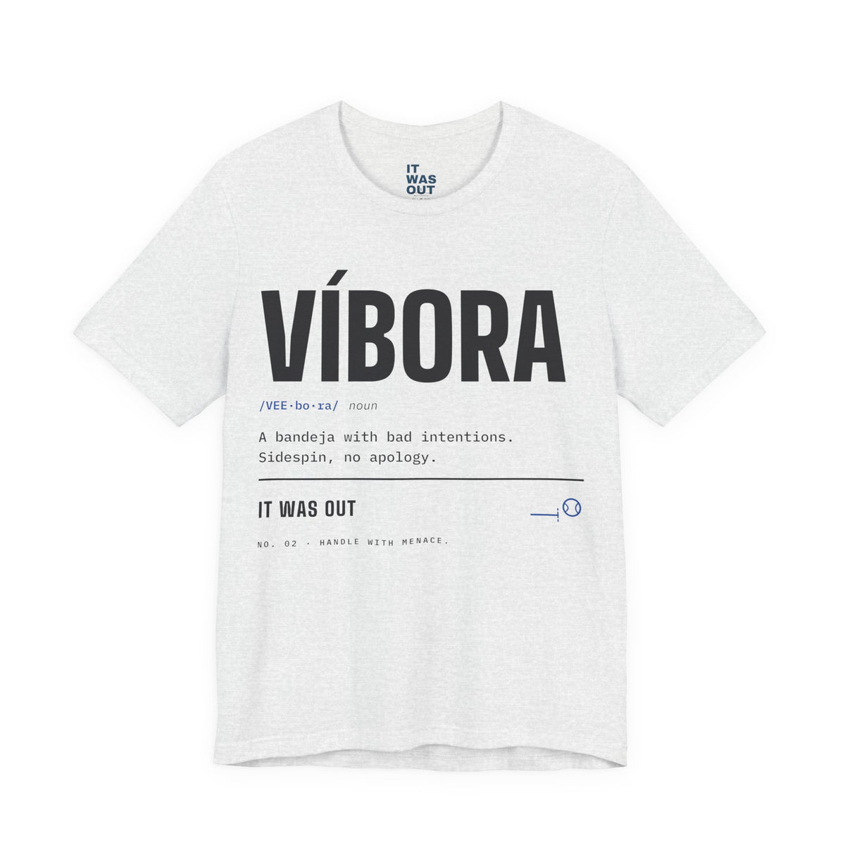 Víbora — Padel Dictionary T-Shirt | Funny Gift for Padel Players