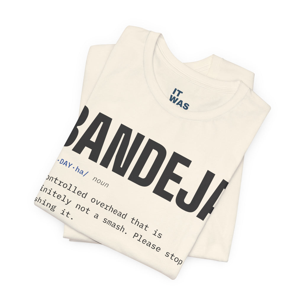 Bandeja — Padel Dictionary T-Shirt | Funny Gift for Padel Players