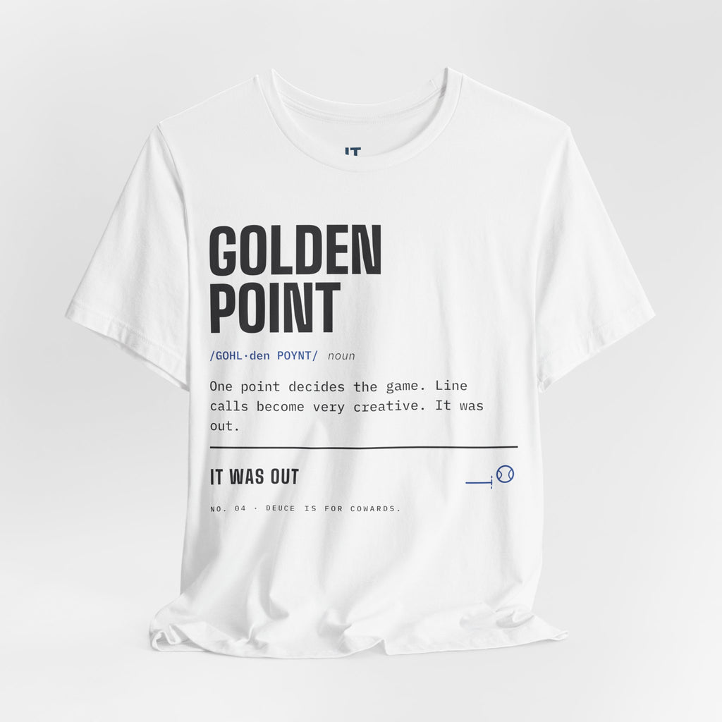 Golden Point — Padel Dictionary T-Shirt | Funny Gift for Padel Players