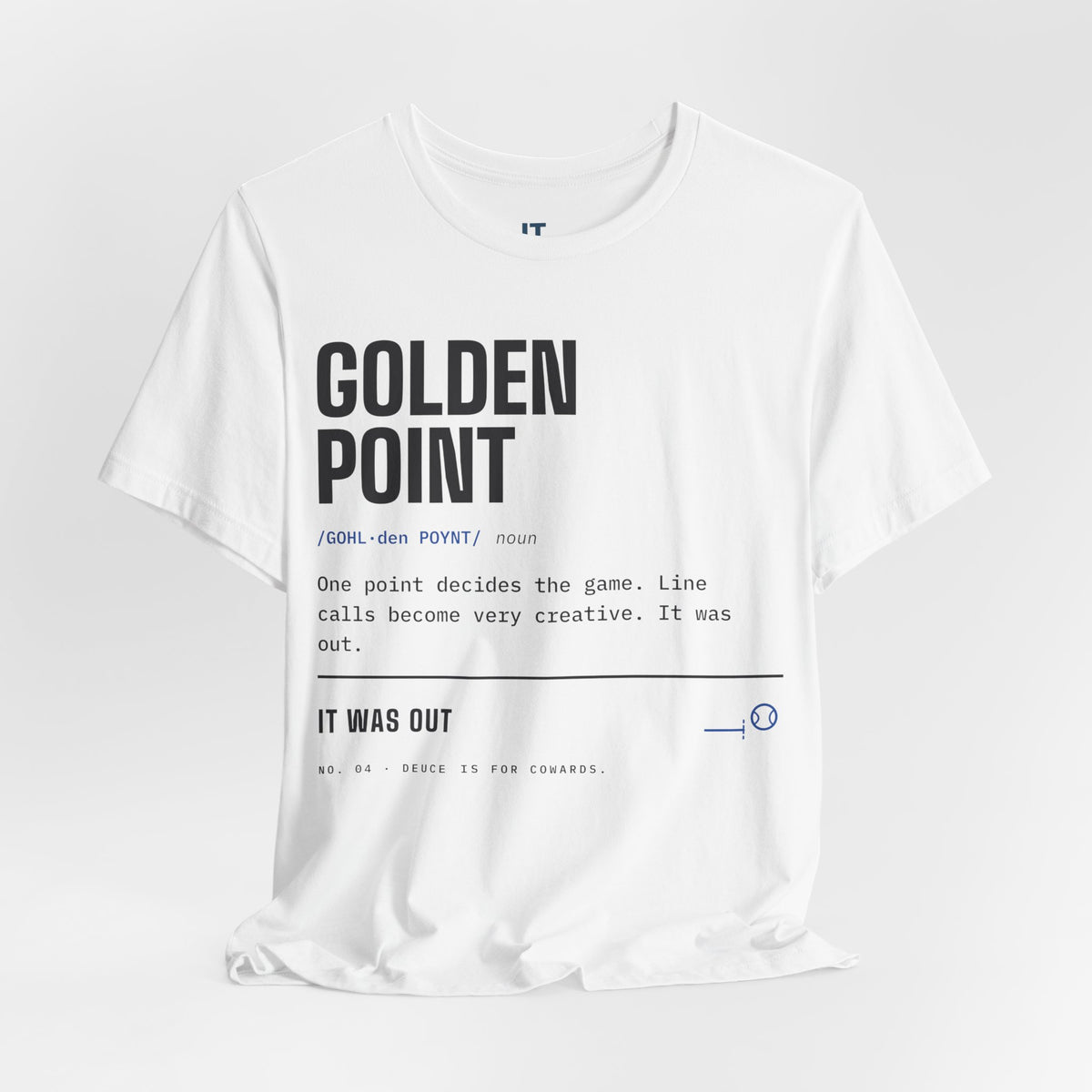 Golden Point — Padel Dictionary T-Shirt | Funny Gift for Padel Players