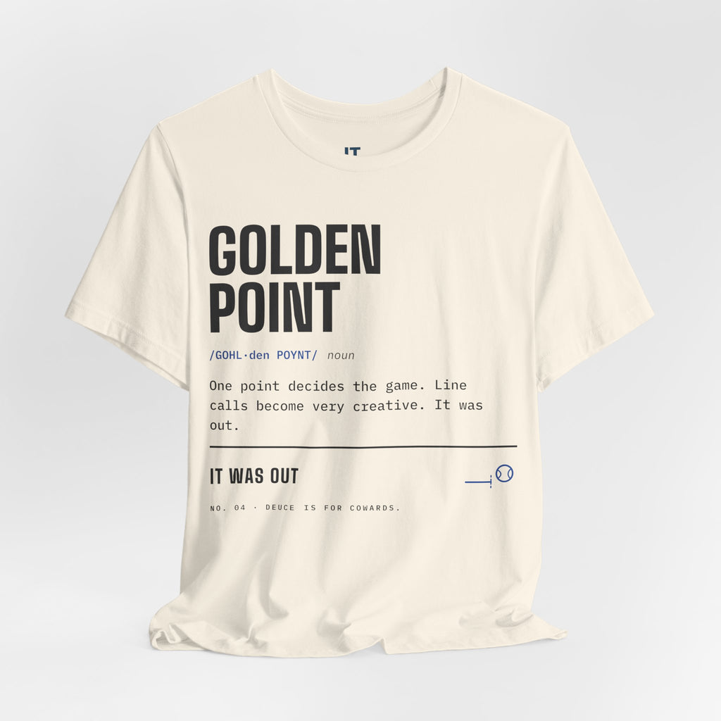Golden Point — Padel Dictionary T-Shirt | Funny Gift for Padel Players