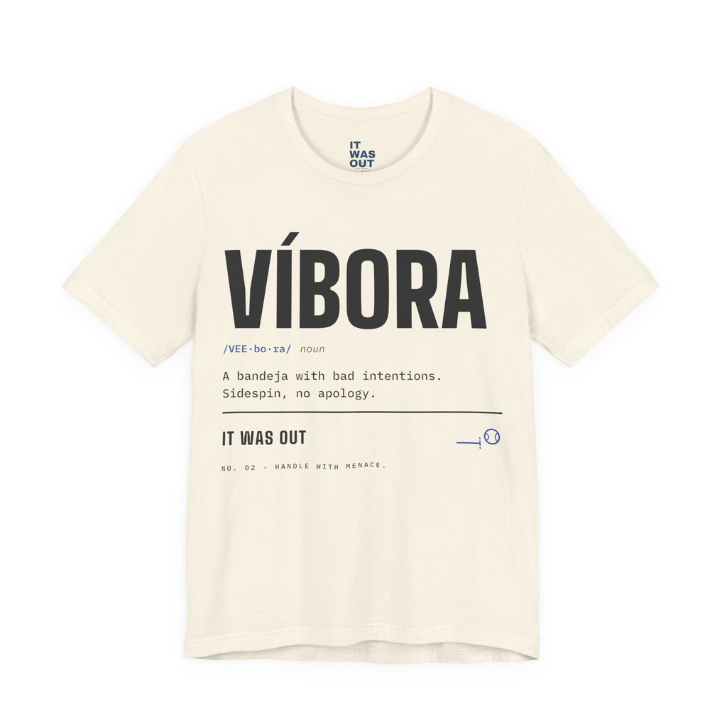 Víbora — Padel Dictionary T-Shirt | Funny Gift for Padel Players