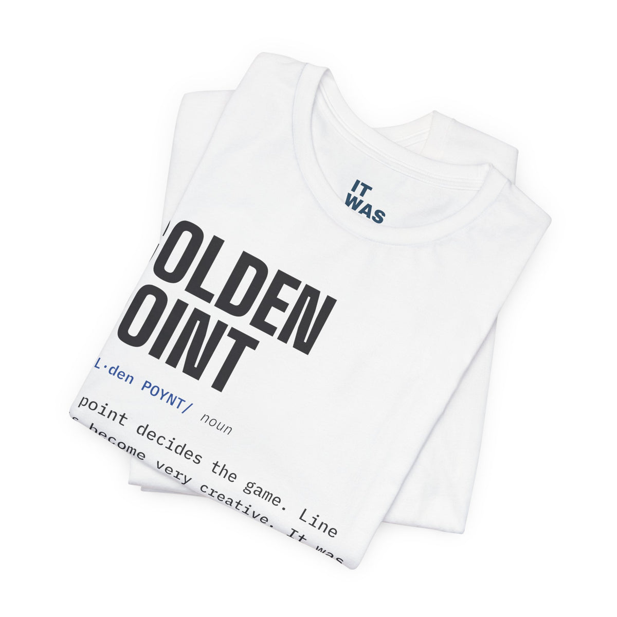 Golden Point — Padel Dictionary T-Shirt | Funny Gift for Padel Players
