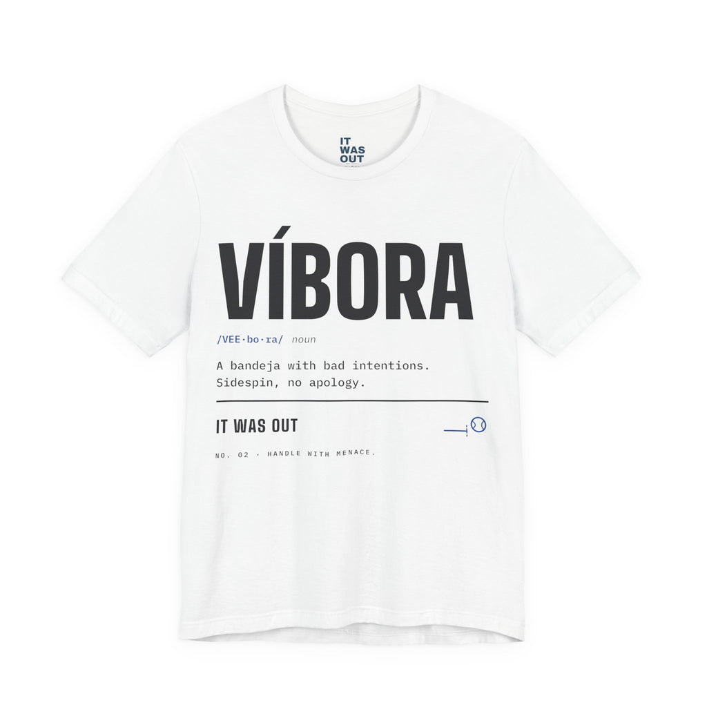 Víbora — Padel Dictionary T-Shirt | Funny Gift for Padel Players