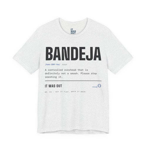 Bandeja — Padel Dictionary T-Shirt | Funny Gift for Padel Players