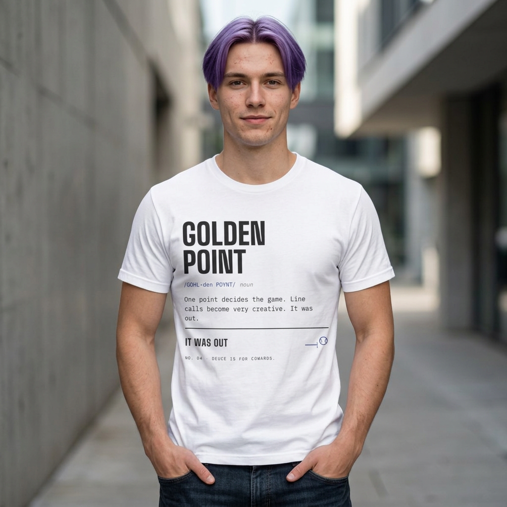 Golden Point — Padel Dictionary T-Shirt | Funny Gift for Padel Players