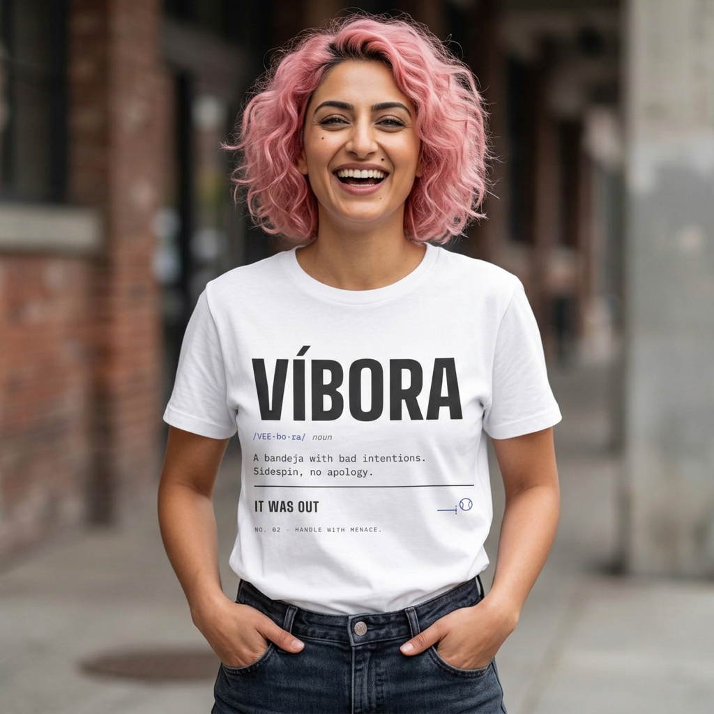 Víbora — Padel Dictionary T-Shirt | Funny Gift for Padel Players