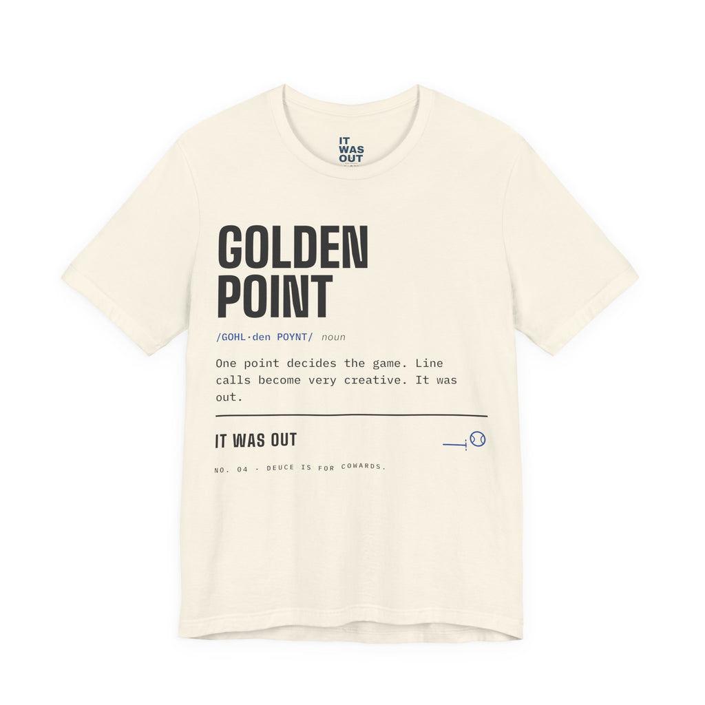 Golden Point — Padel Dictionary T-Shirt | Funny Gift for Padel Players