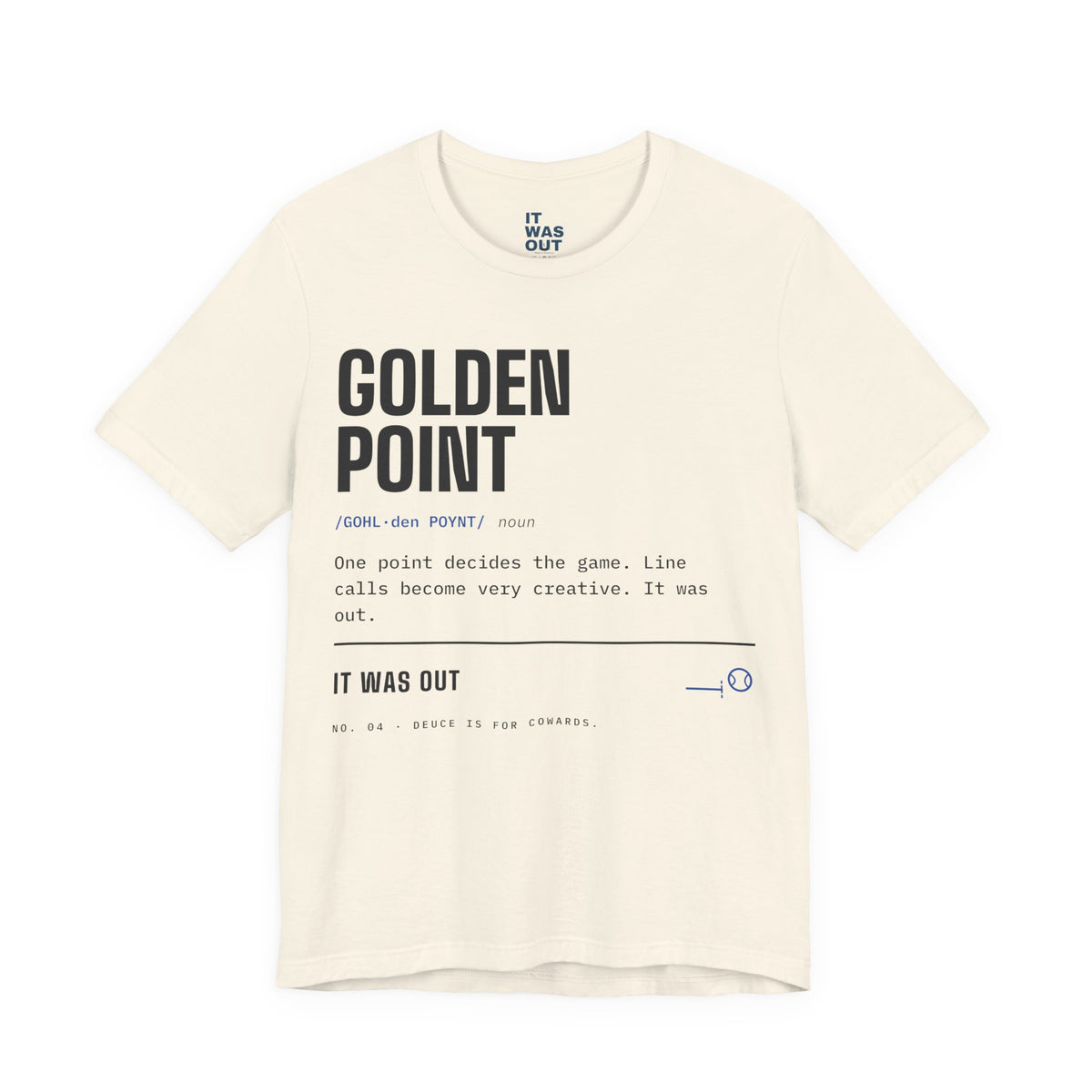 Golden Point — Padel Dictionary T-Shirt | Funny Gift for Padel Players
