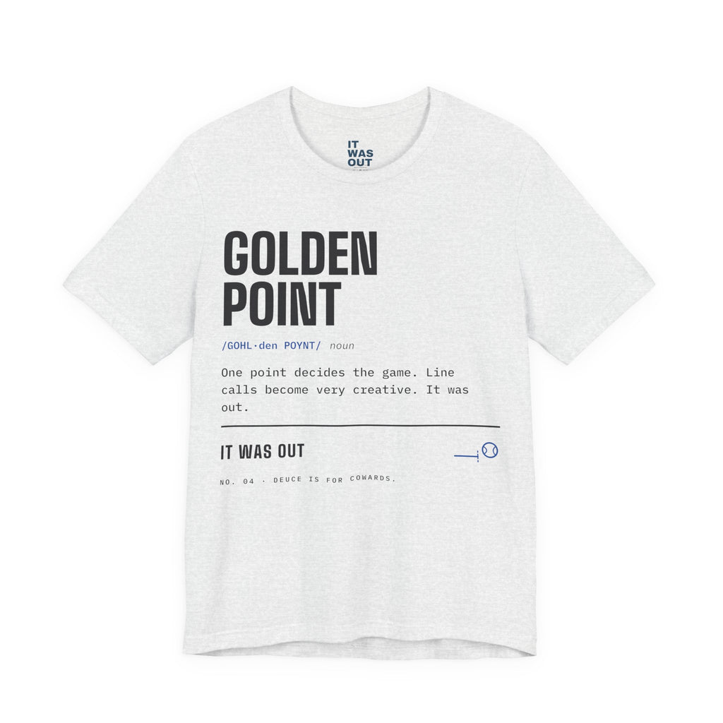 Golden Point — Padel Dictionary T-Shirt | Funny Gift for Padel Players