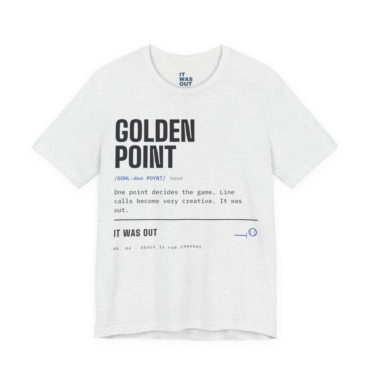 Golden Point — Padel Dictionary T-Shirt | Funny Gift for Padel Players