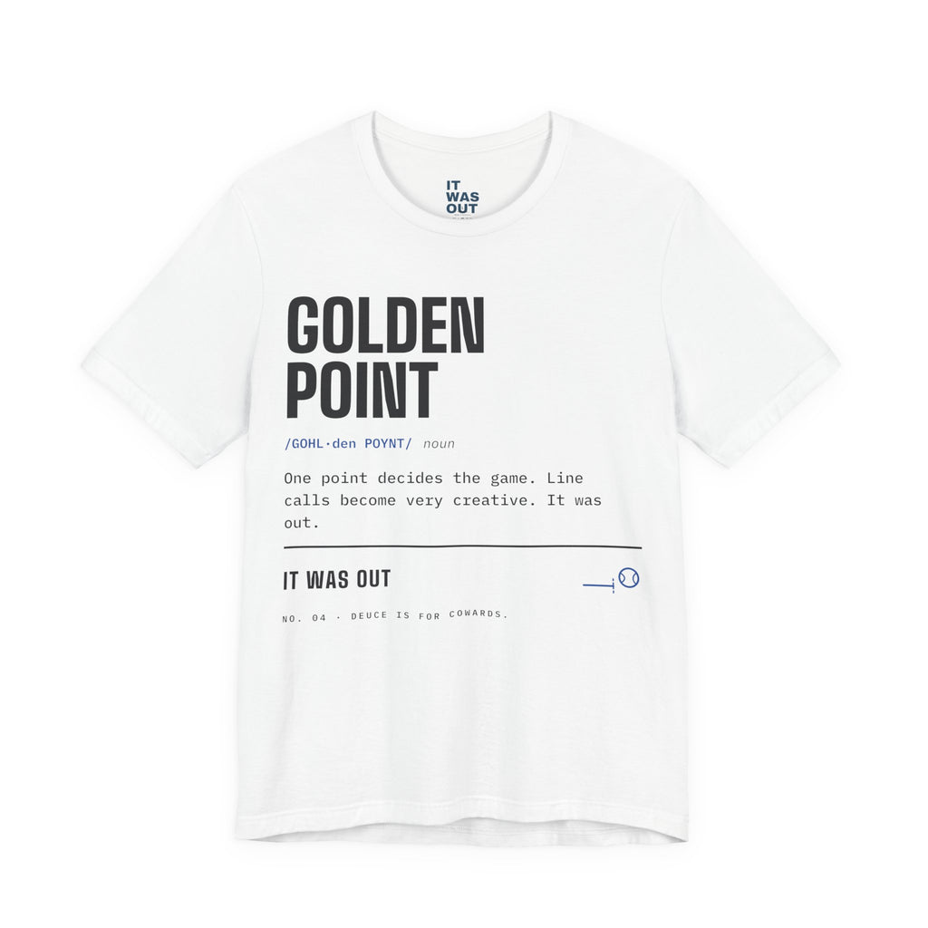 Golden Point — Padel Dictionary T-Shirt | Funny Gift for Padel Players