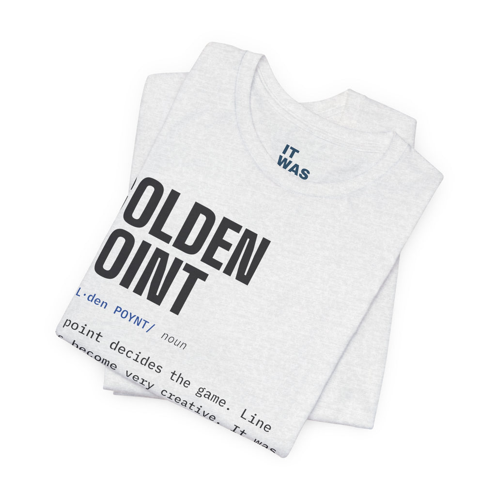 Golden Point — Padel Dictionary T-Shirt | Funny Gift for Padel Players