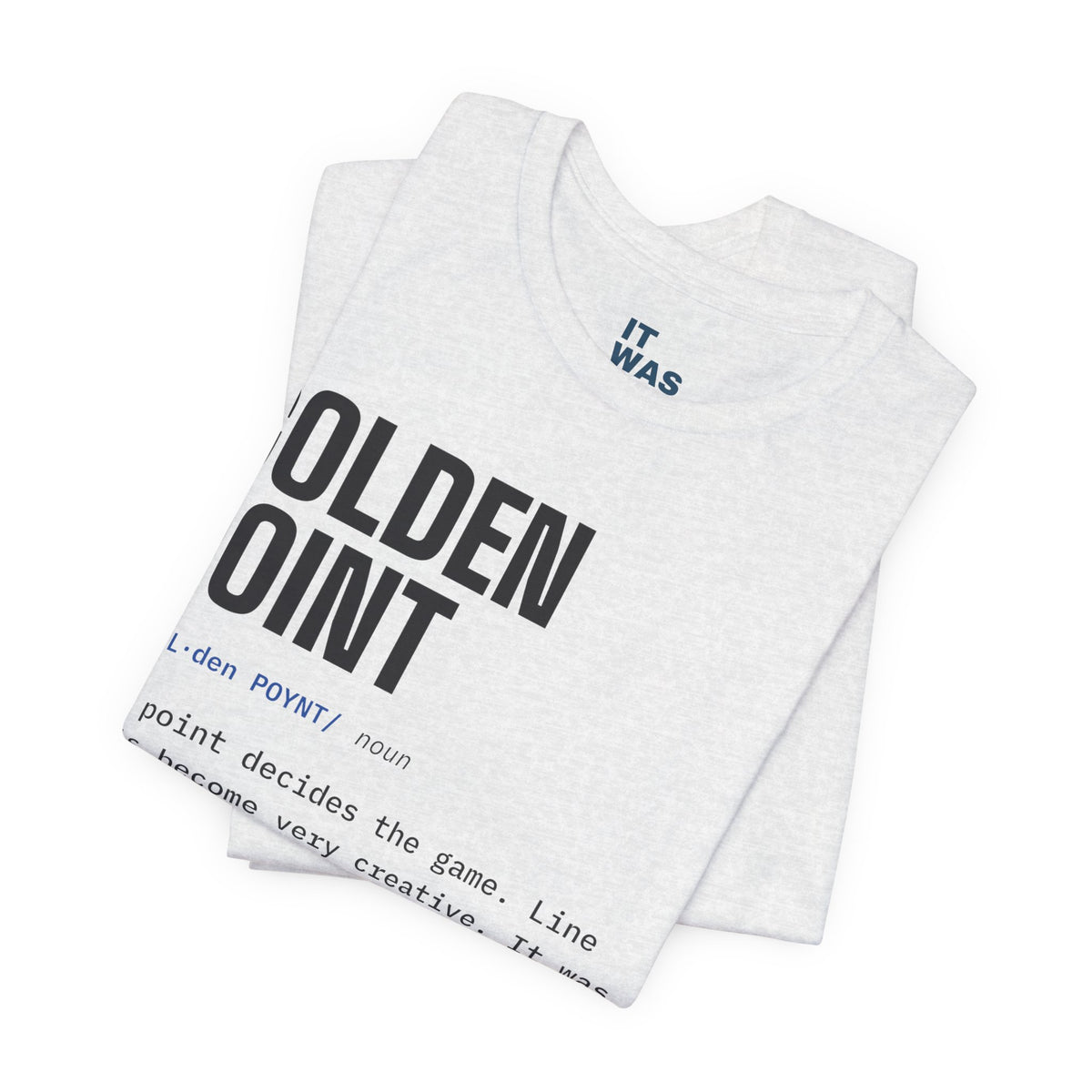 Golden Point — Padel Dictionary T-Shirt | Funny Gift for Padel Players