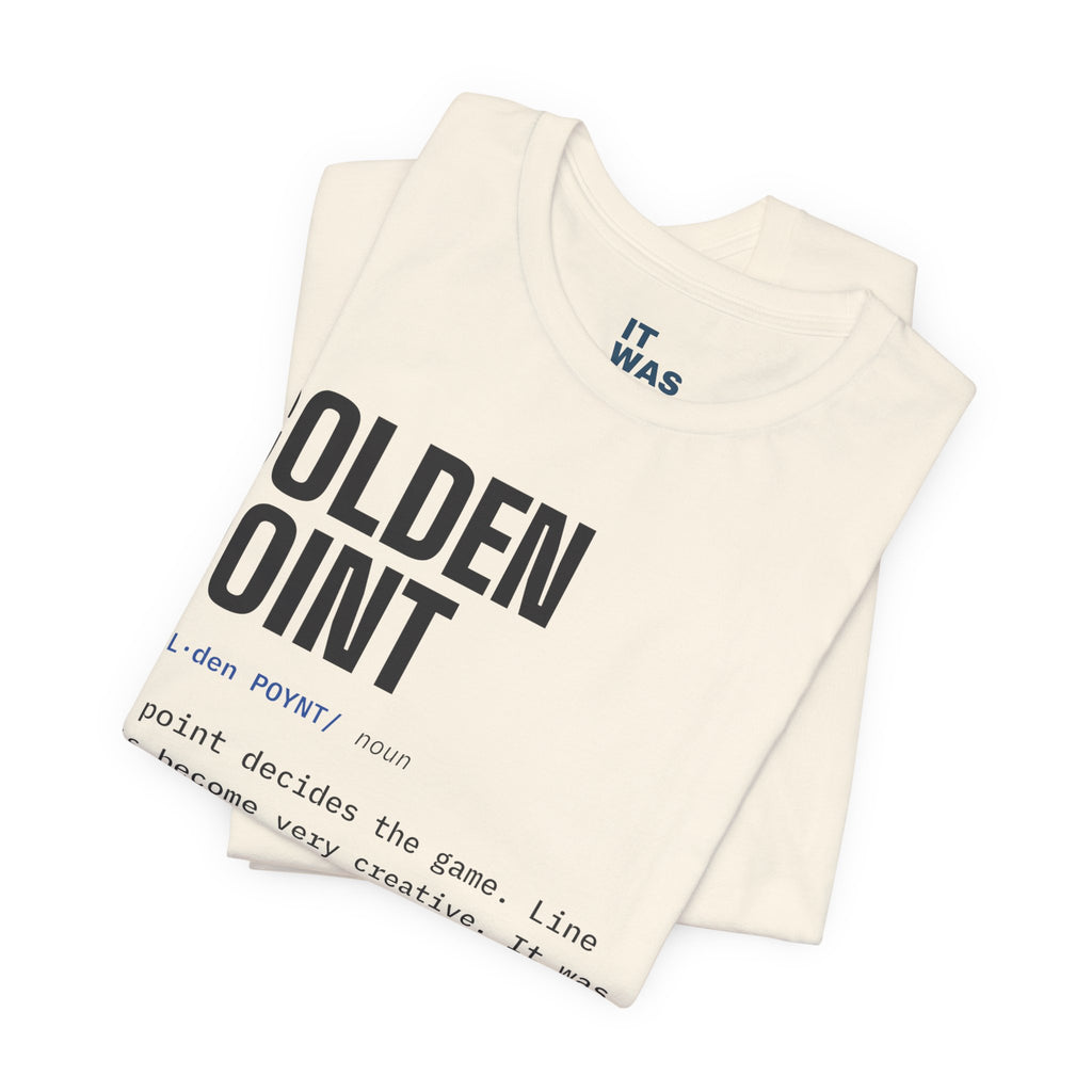 Golden Point — Padel Dictionary T-Shirt | Funny Gift for Padel Players