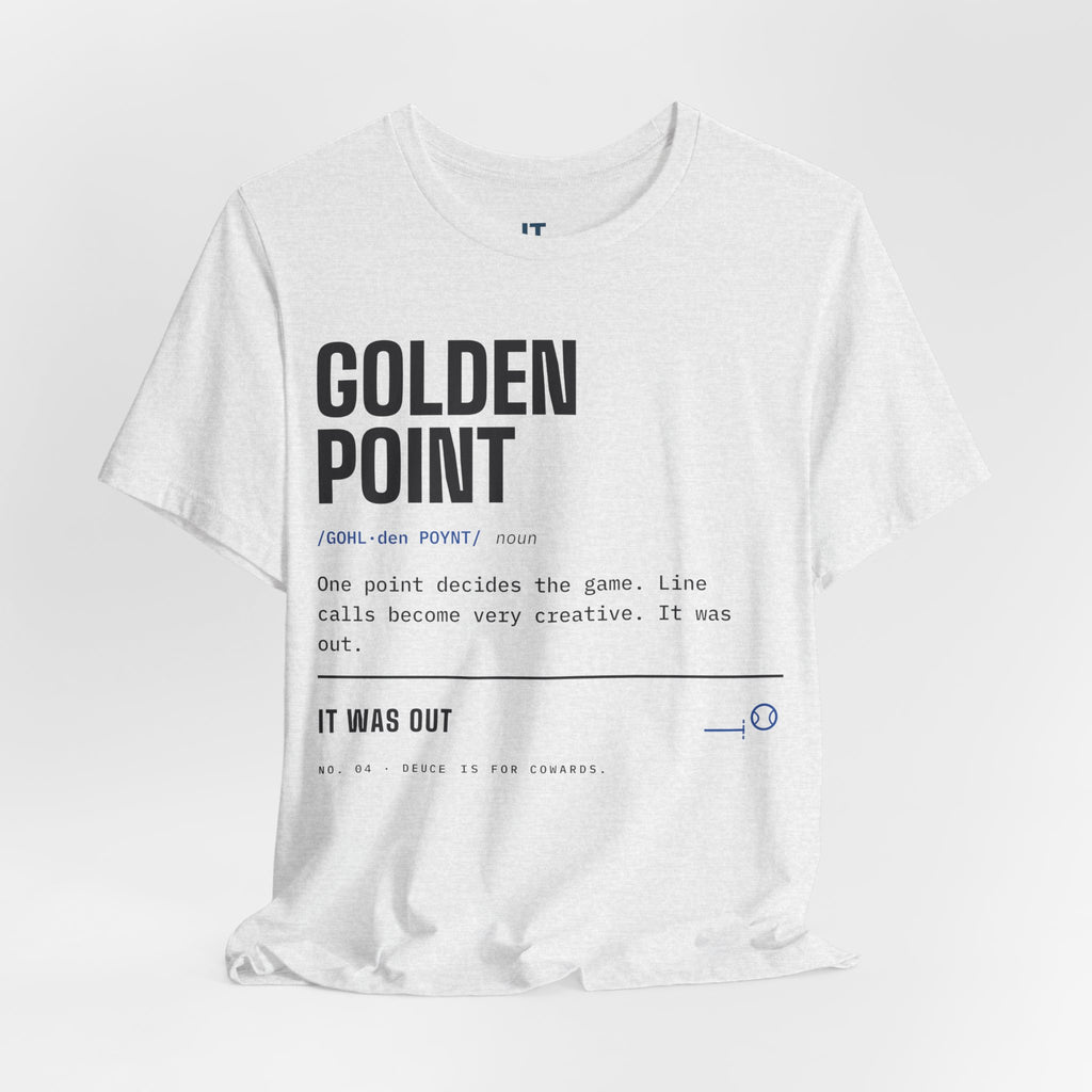 Golden Point — Padel Dictionary T-Shirt | Funny Gift for Padel Players