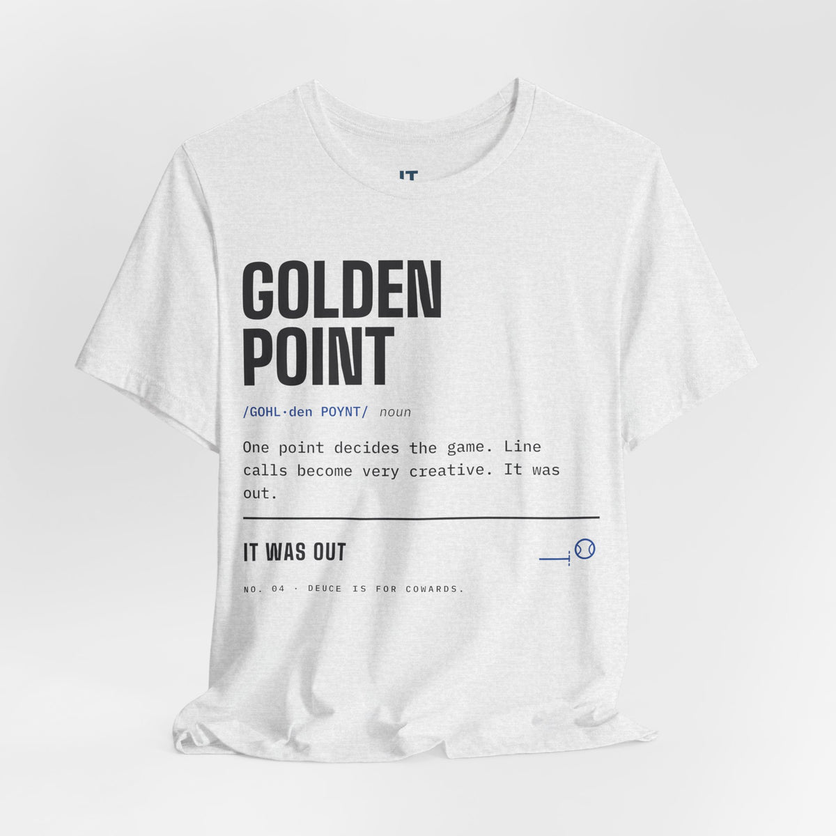 Golden Point — Padel Dictionary T-Shirt | Funny Gift for Padel Players