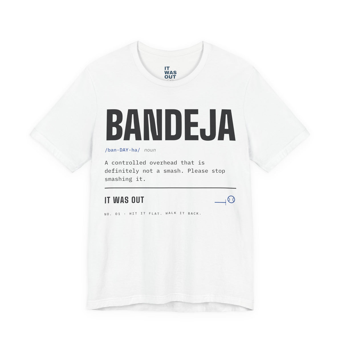 Bandeja — Padel Dictionary T-Shirt | Funny Gift for Padel Players